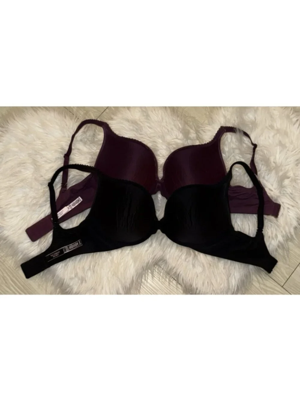 2 Victorias Secret Body By Victoria Perfect Shape Bras Lined UW Womens 32DD